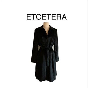 Beautiful size 12 ETCETERA lightweight duster/jacket/trench unique fabric